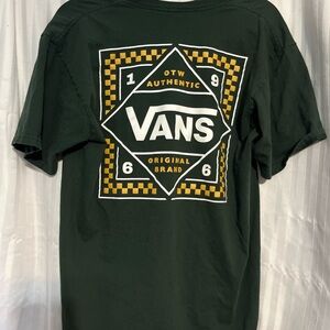 Vans Men's Dark Green Graphic Tee